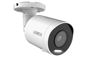 Lorex 4K IP Wired Bullet Security Camera with Smart Deterrence and Smart Motion Detection