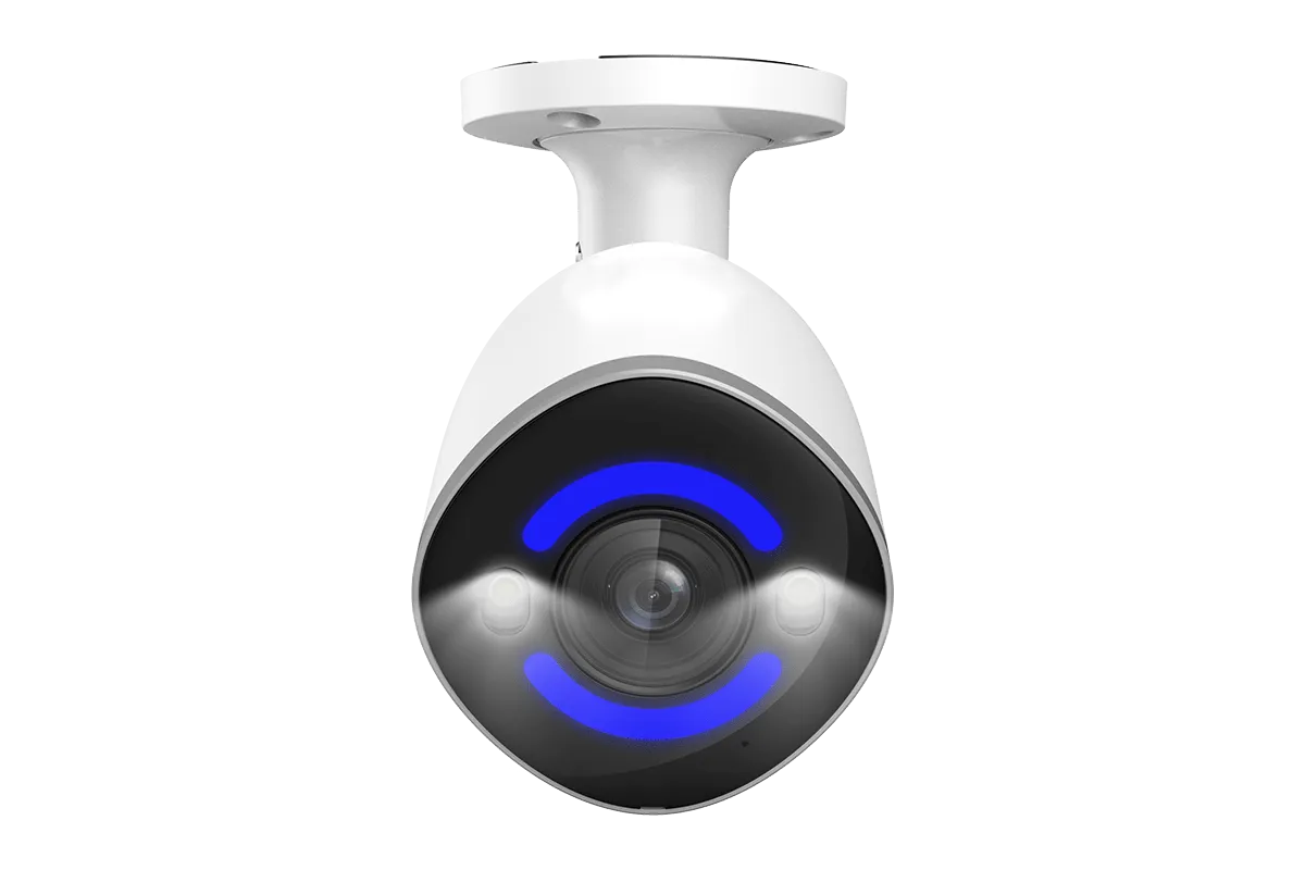 Lorex 4K Smart Security Lighting Deterrence Bullet AI PoE IP Wired Camera