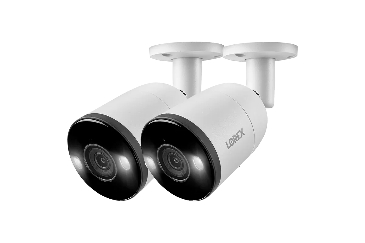 Lorex H13 4K IP Wired Bullet Security Camera with Smart Deterrence and Smart Motion Detection