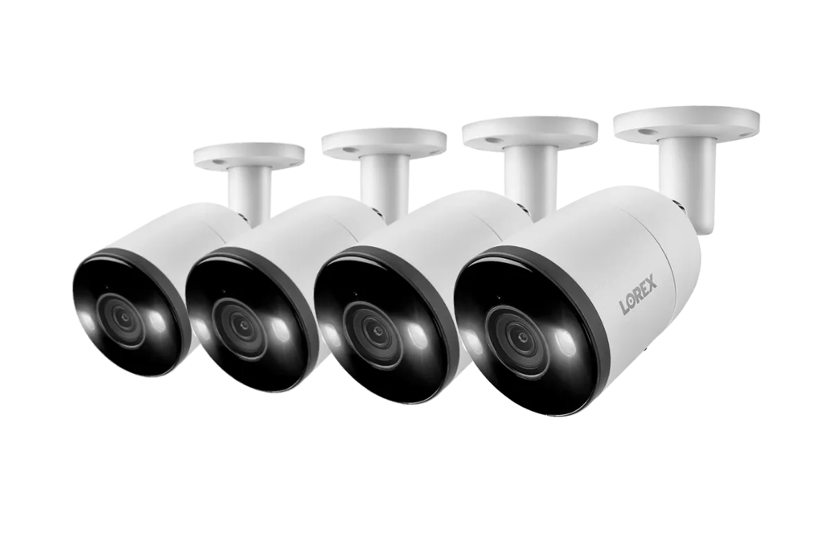 Lorex H13 4K IP Wired Bullet Security Camera with Smart Deterrence and Smart Motion Detection