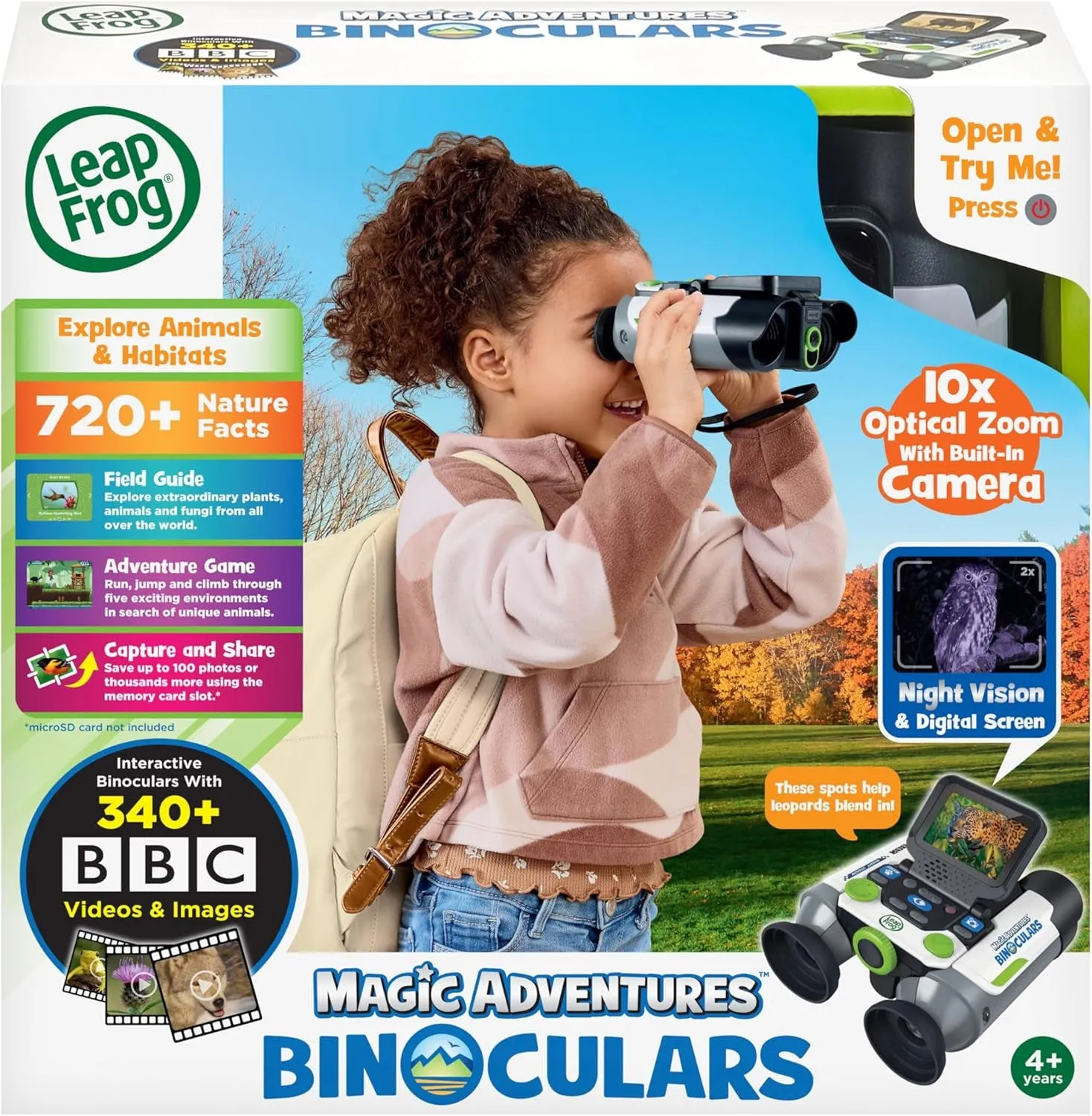 Magic Adventures Binoculars with Screen Capture, Night Vision