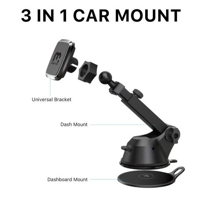 Magnetic Lock-Grip Dash Mount