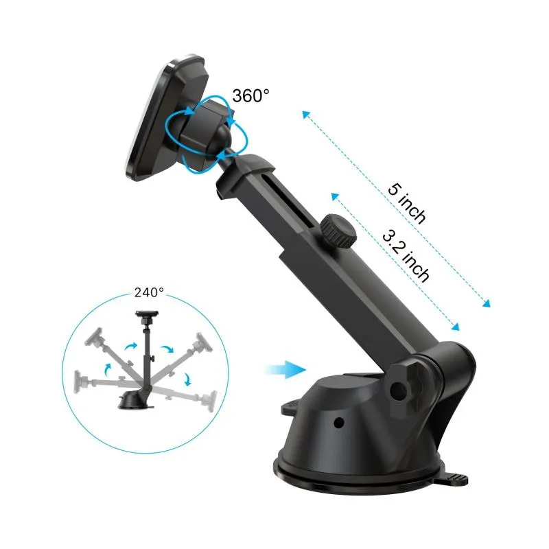 Magnetic Lock-Grip Dash Mount