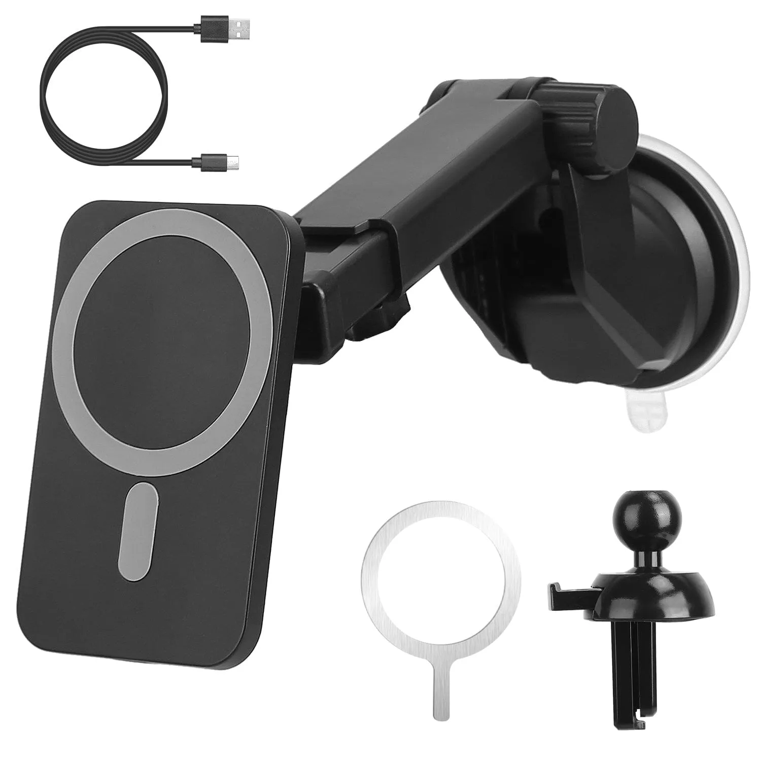 Magnetic Wireless Charger MagSafe Car Phone Mount Air Vent Holder