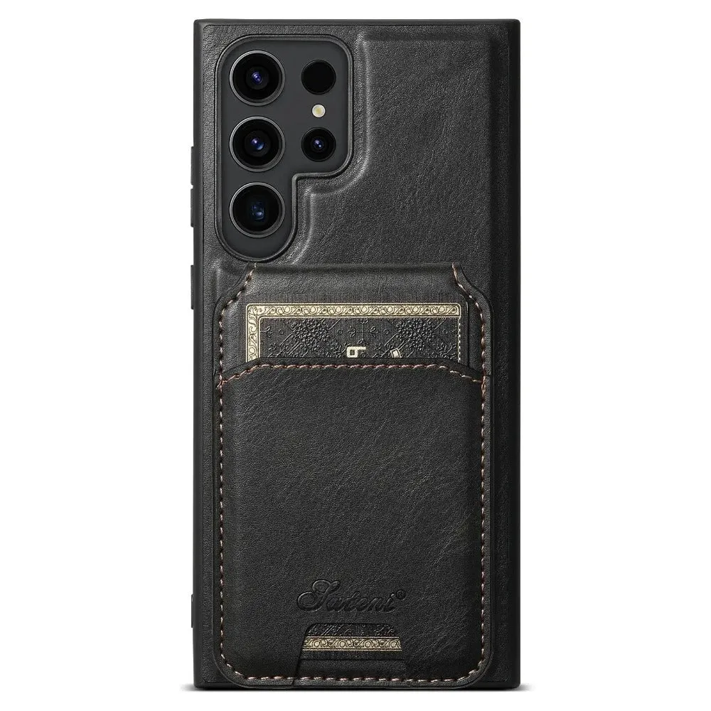 Magus Premium Leather Galaxy Case With Detachable Magnetic Card Stand