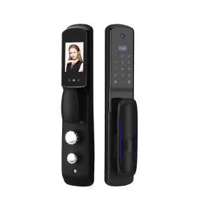 MIDNIGHT Black- Smart Keyless Entry Door Lock With Camera