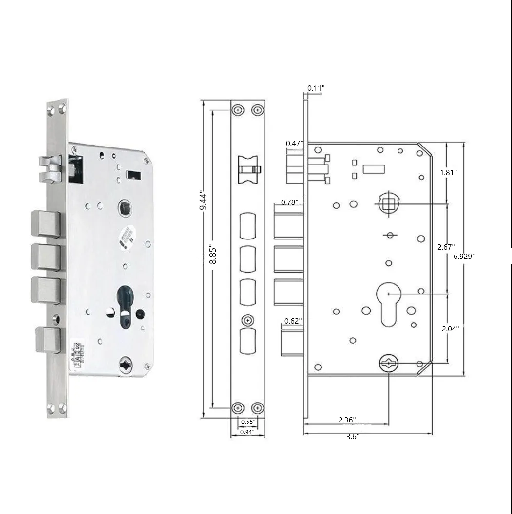 MIDNIGHT Black- Smart Keyless Entry Door Lock With Camera