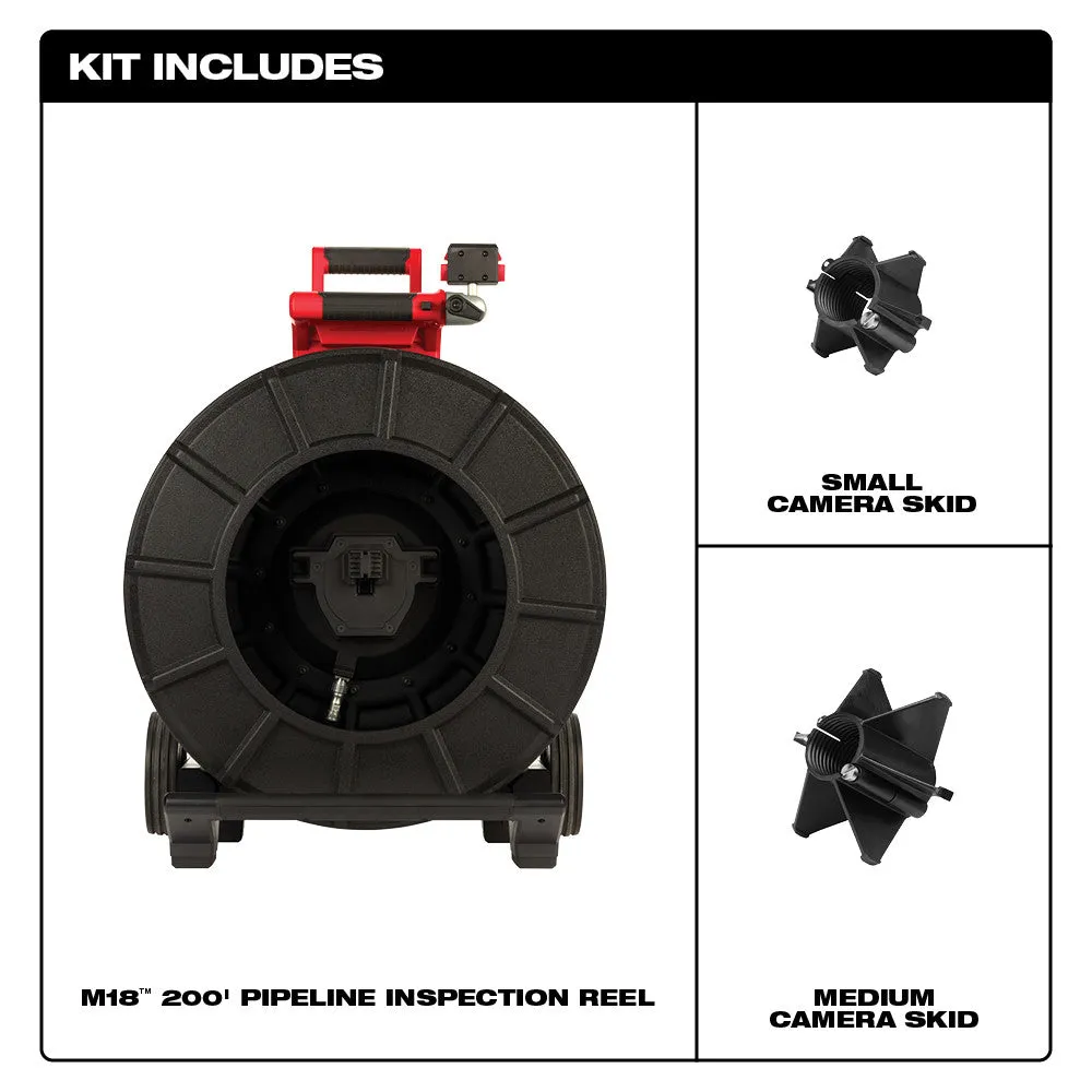 Milwaukee 2974-20 Milwaukee® 200’ Pipeline Inspection Reel