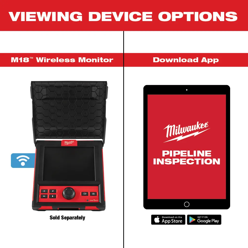 Milwaukee M18 200ft Pipeline Inspection System