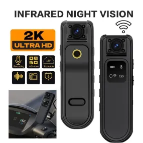 Mini Body Camera Video Recorder HD 2K WiFi Portable Wearable