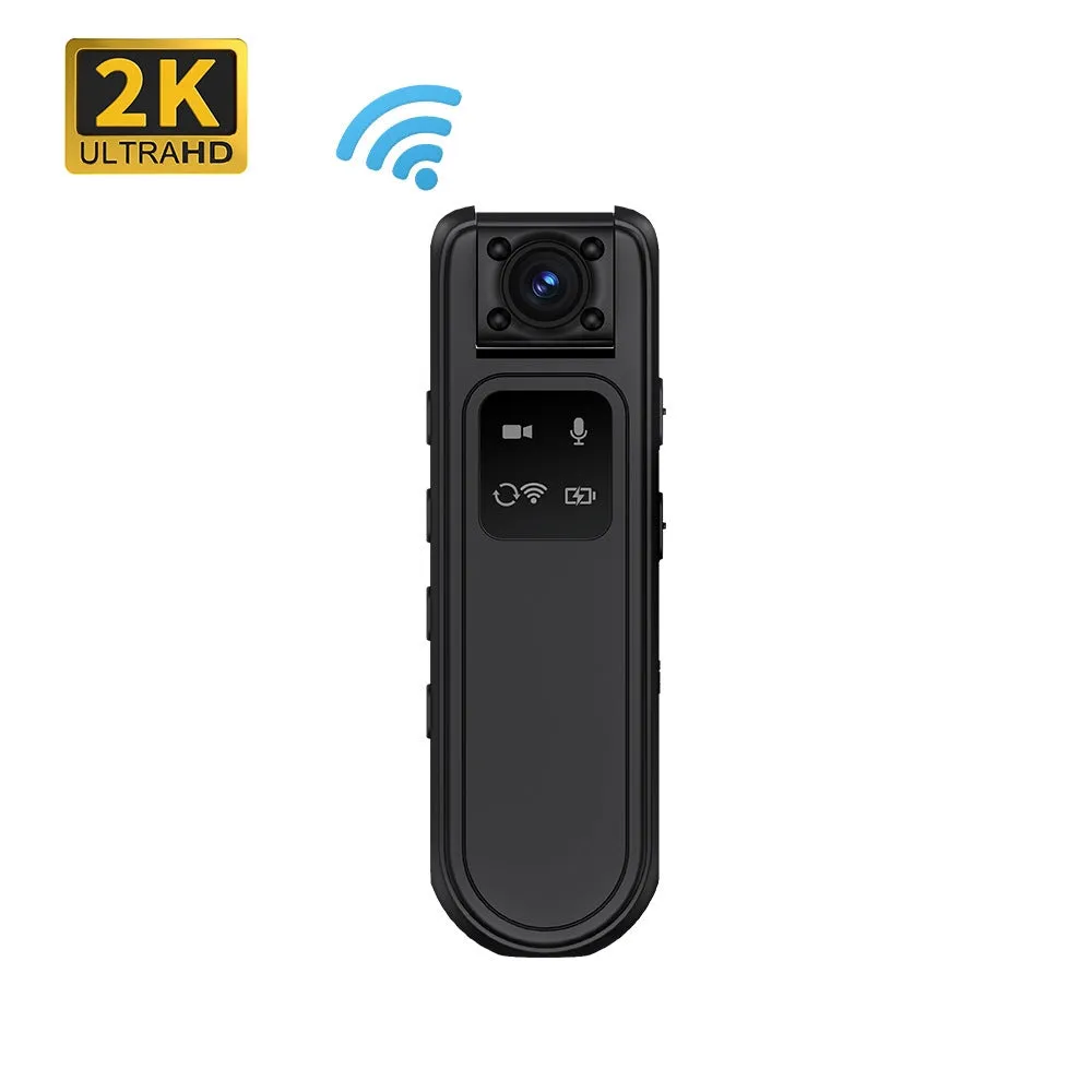 Mini Body Camera Video Recorder HD 2K WiFi Portable Wearable