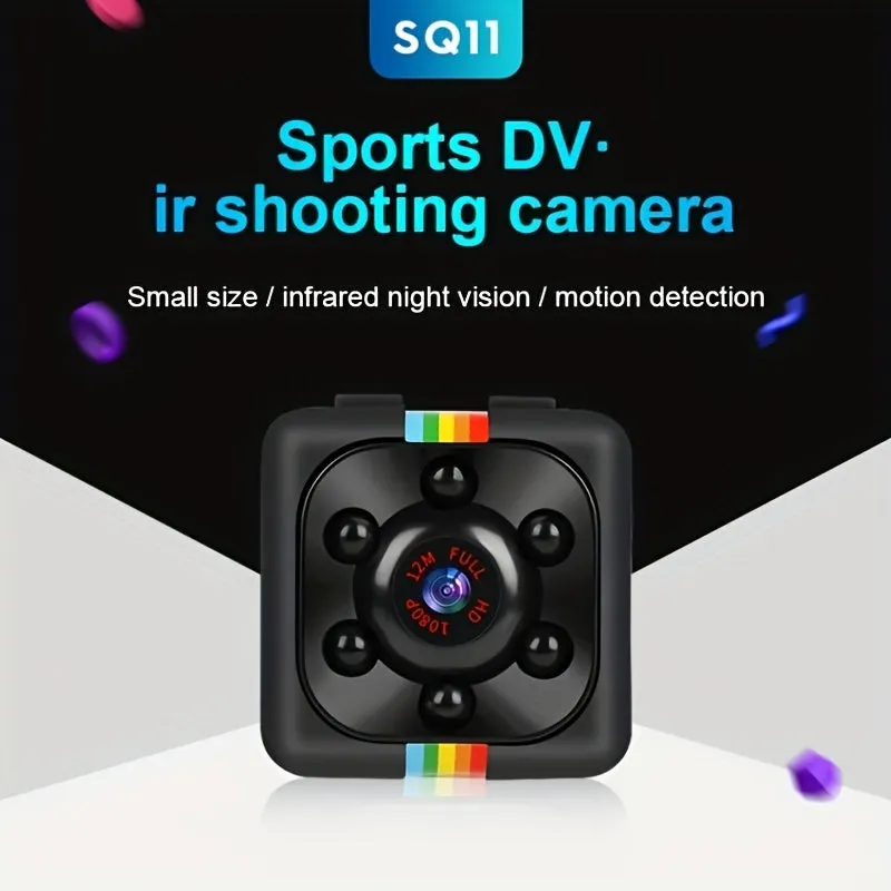 Mini Camera, HD Audio And Video Recording, Night Vision Motion Detection, Small Dog Camera Nanny Camera, Home Security Monitor
