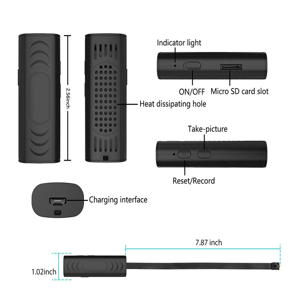 Mini Camera Huomu Home Security Camera 1080P Hd Draadloze Wifi Remote View Camera Nanny Cam Kleine Recorder