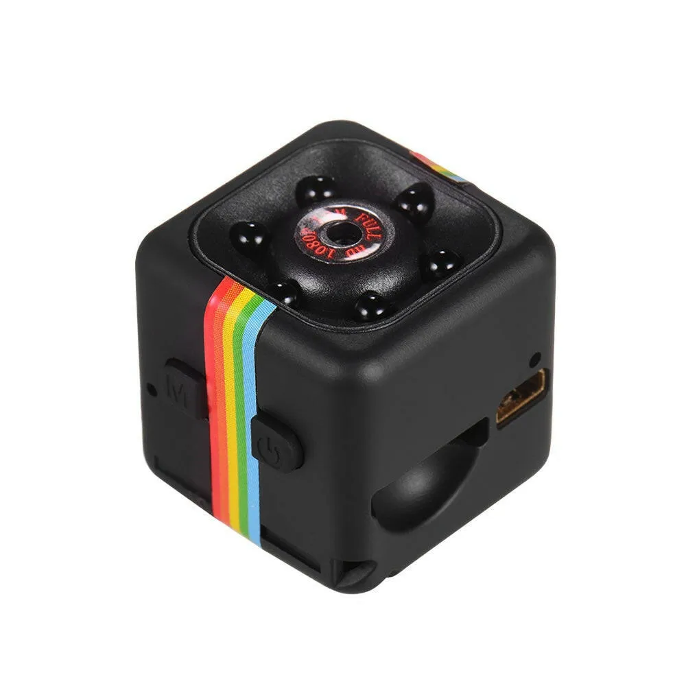 Mini Cube Camera 1080P Video 120°  Wide Angle 32GB Extended Memory Built-in Battery
