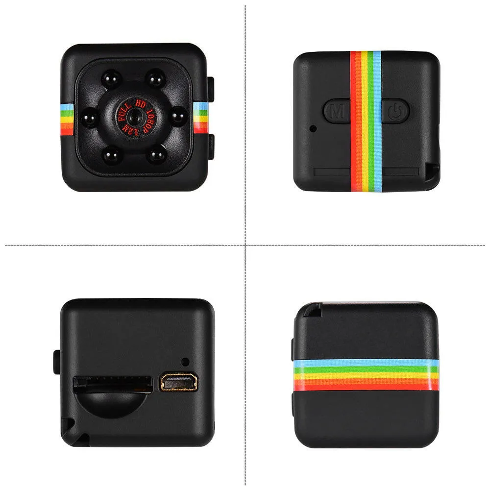 Mini Cube Camera 1080P Video 120°  Wide Angle 32GB Extended Memory Built-in Battery