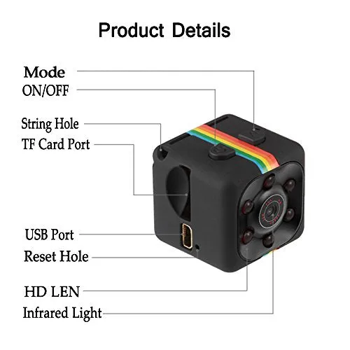 Compact Mini Hidden Body Camera with Night Vision & Motion Detection – Perfect for Indoor & Outdoor Surveillance