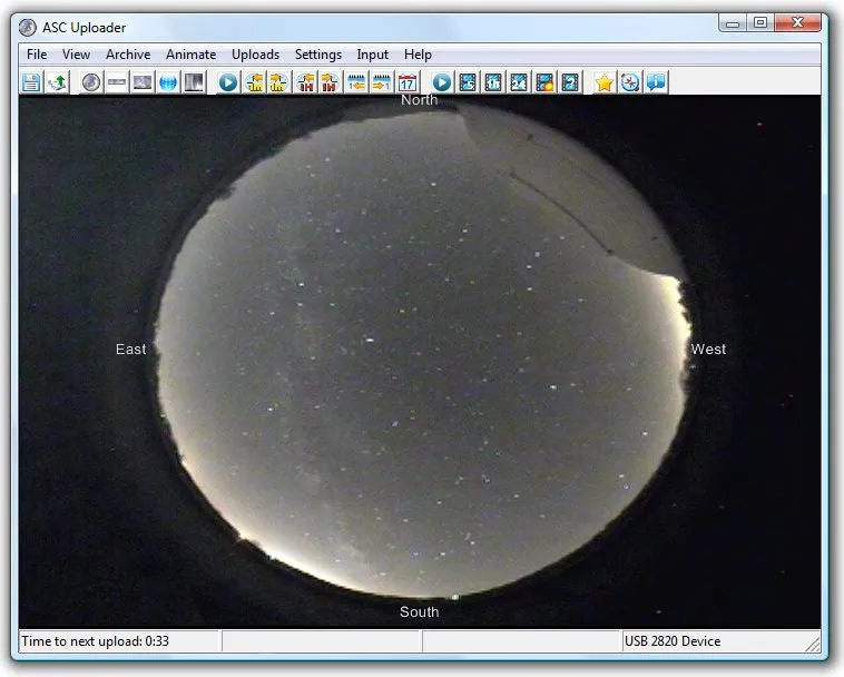 Moonglow USB Windows Uploader for All Sky Camera