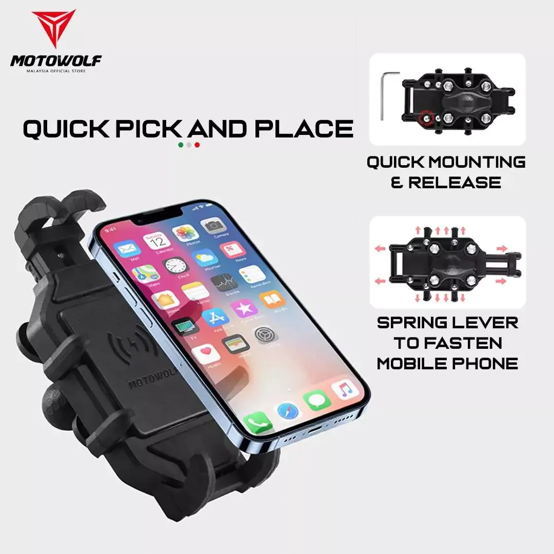 MOTOWOLF MOTORCROSS MOBILE STAND PHONE HOLDER -MDL2827