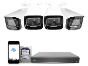 MTB8110 Package | 4K Acupick Bullet Cameras and 5 Series 8 Channel AI NVR with 2TB HDD