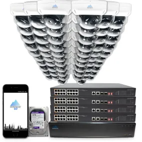 MTD4095 Package | 4MP 2K SMD  Dome Cameras and 64 Channel NVR with 10TB HDD