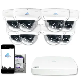 MTD4095 Package | 4MP 2K SMD  Dome Cameras and 8 Channel NVR with 2TB HDD
