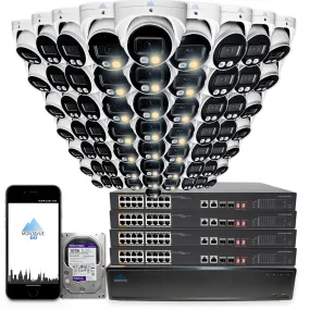 MTT8095 Package | 8MP 4K SMD  Turret Cameras and 64 Channel NVR with 10TB HDD