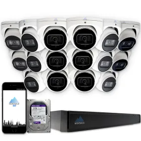 MTT8108-X Package | 8MP 4K SMD 4.0 Turret Cameras and 16 Channel NVR with 3TB HDD