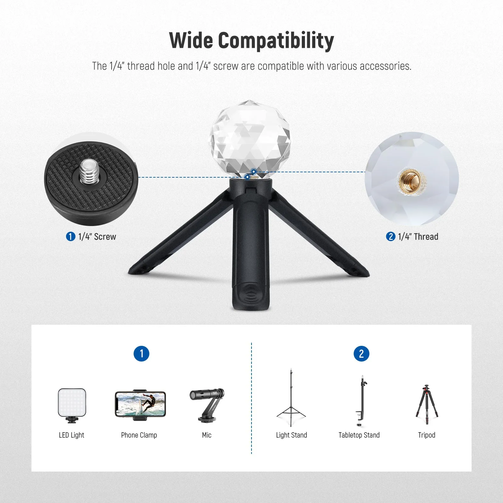 NEEWER CY001 60mm Photography Crystal Prism Ball