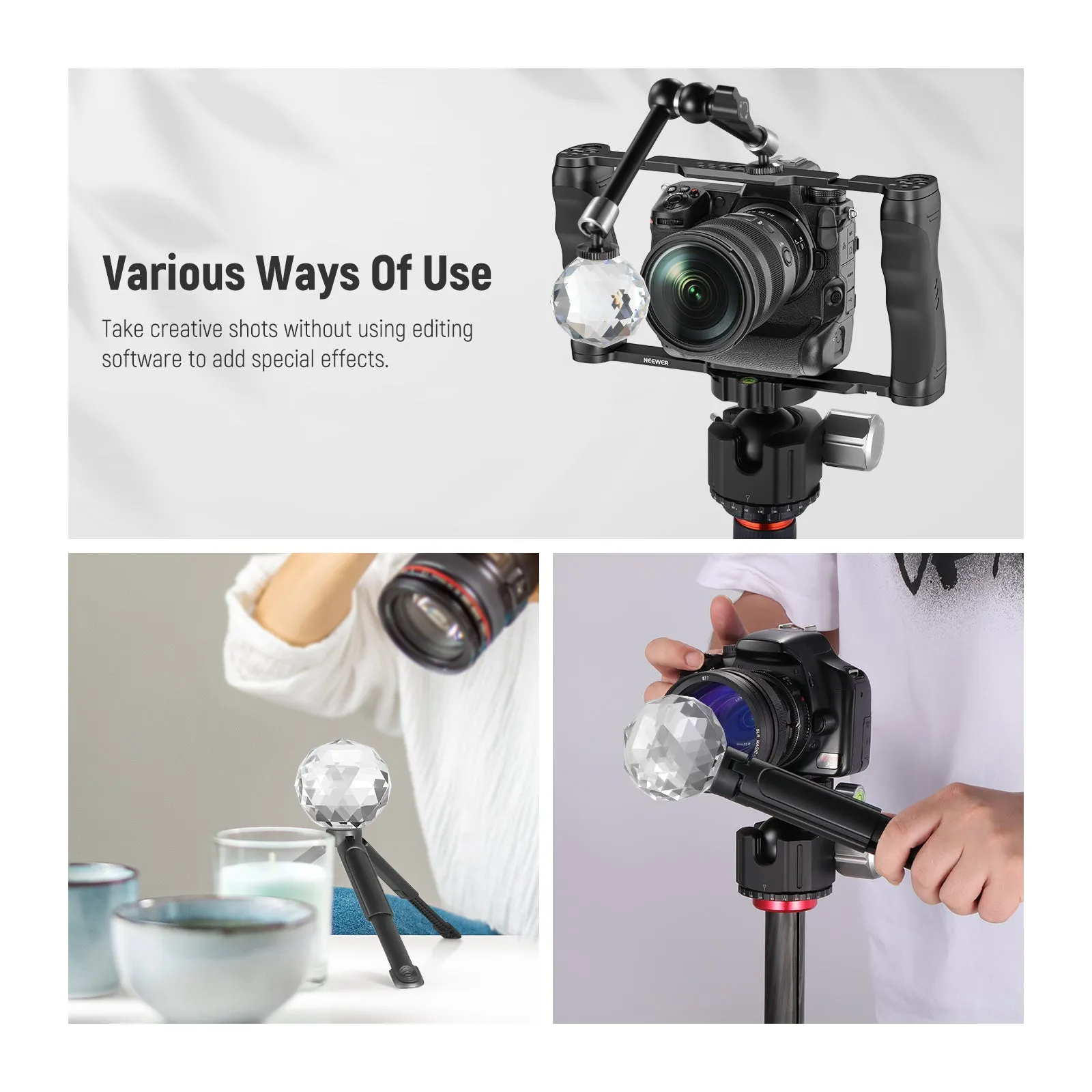NEEWER CY001 60mm Photography Crystal Prism Ball