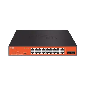 Network Switch, PoE, 16 2 Port, 200W