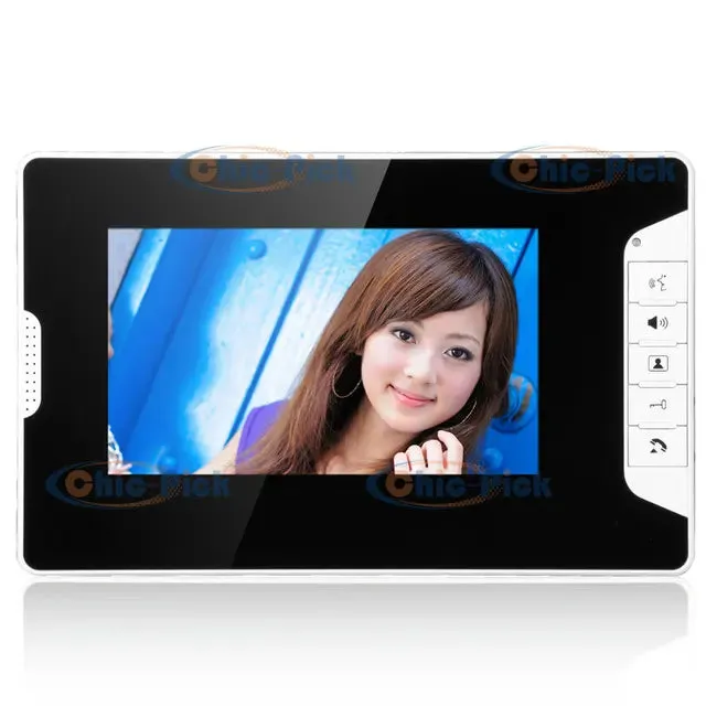 New 7 inch Video Doorbell Monitor Video Intercom With 1200TVL Weatherproof Outdoor Camera IP65 Door Phone Intercom System