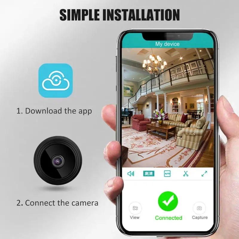 New A9 wifi camera video surveillance  hid den camera Wireless Recorder Security Remote Night Vision Mobile Detection