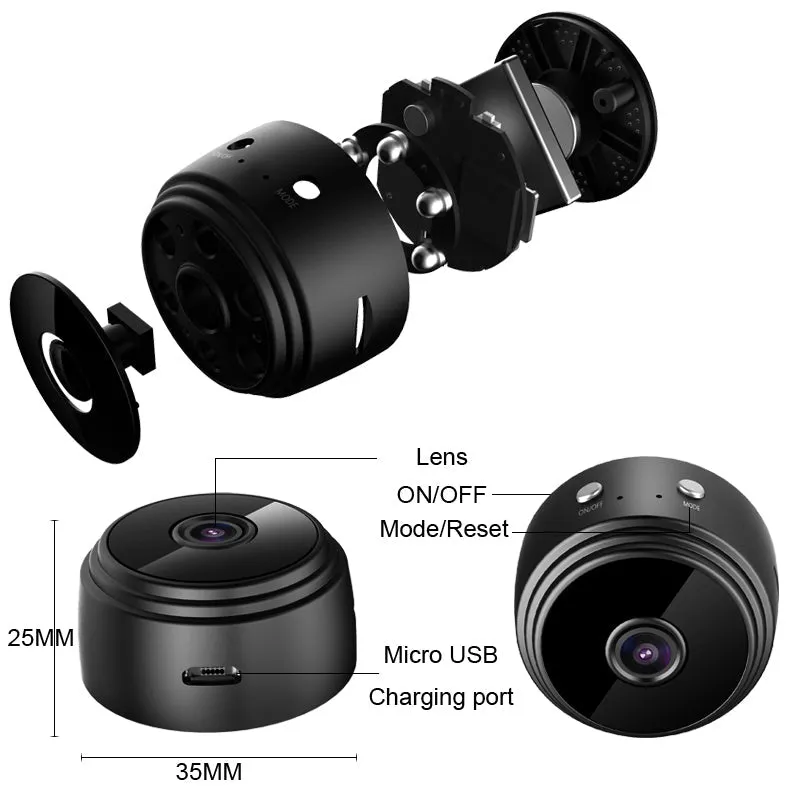 New A9 wifi camera video surveillance  hid den camera Wireless Recorder Security Remote Night Vision Mobile Detection