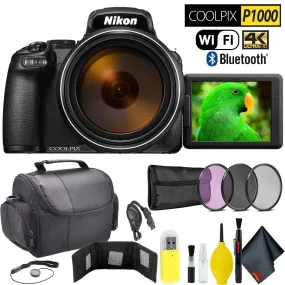 Nikon COOLPIX P1000 Digital Camera Outdoor Bundle International Model