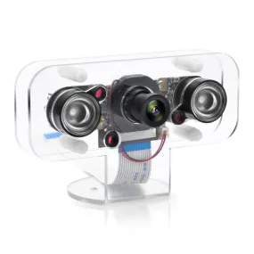 OSOYOO IR-CUT Camera for Raspberry Pi, Auto Switch Day Night Mode OV5647 Module, Infrared Night Vision IR Camera with Acrylic Holder Case, Compatible with Raspberry Pi 3B 2B and Other A/B Series