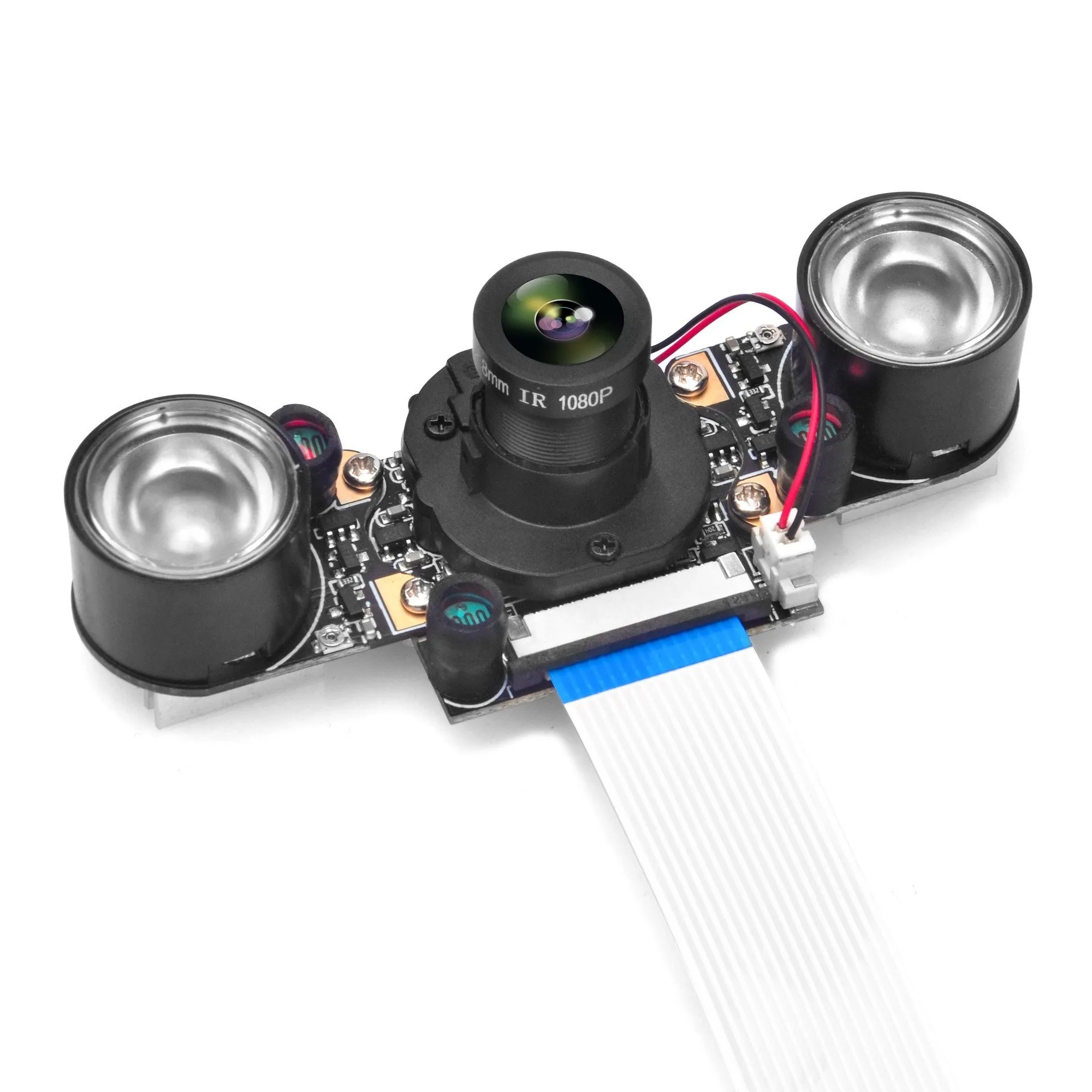 OSOYOO IR-CUT Camera for Raspberry Pi, Auto Switch Day Night Mode OV5647 Module, Infrared Night Vision IR Camera with Acrylic Holder Case, Compatible with Raspberry Pi 3B 2B and Other A/B Series