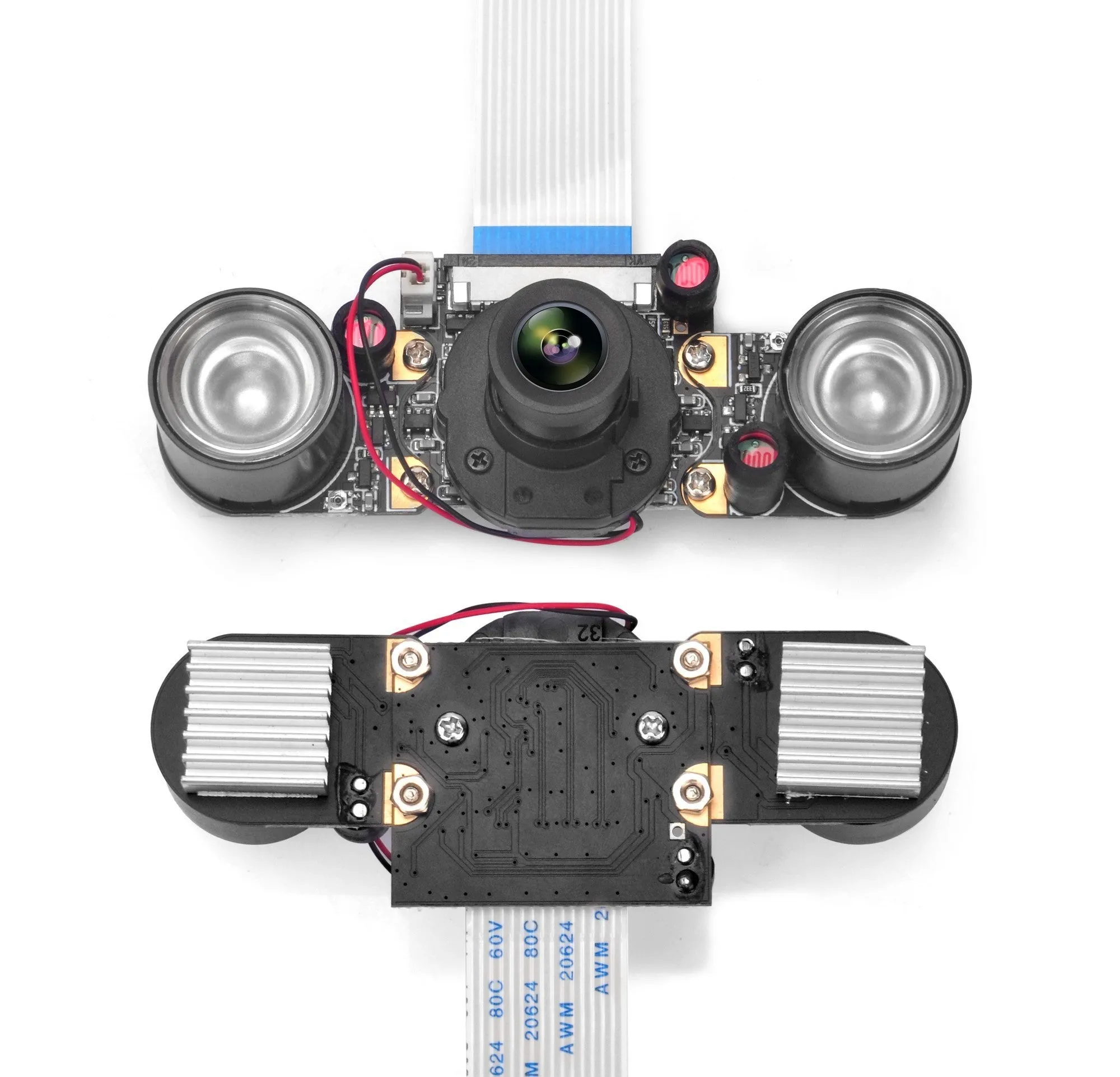OSOYOO IR-CUT Camera for Raspberry Pi, Auto Switch Day Night Mode OV5647 Module, Infrared Night Vision IR Camera with Acrylic Holder Case, Compatible with Raspberry Pi 3B 2B and Other A/B Series