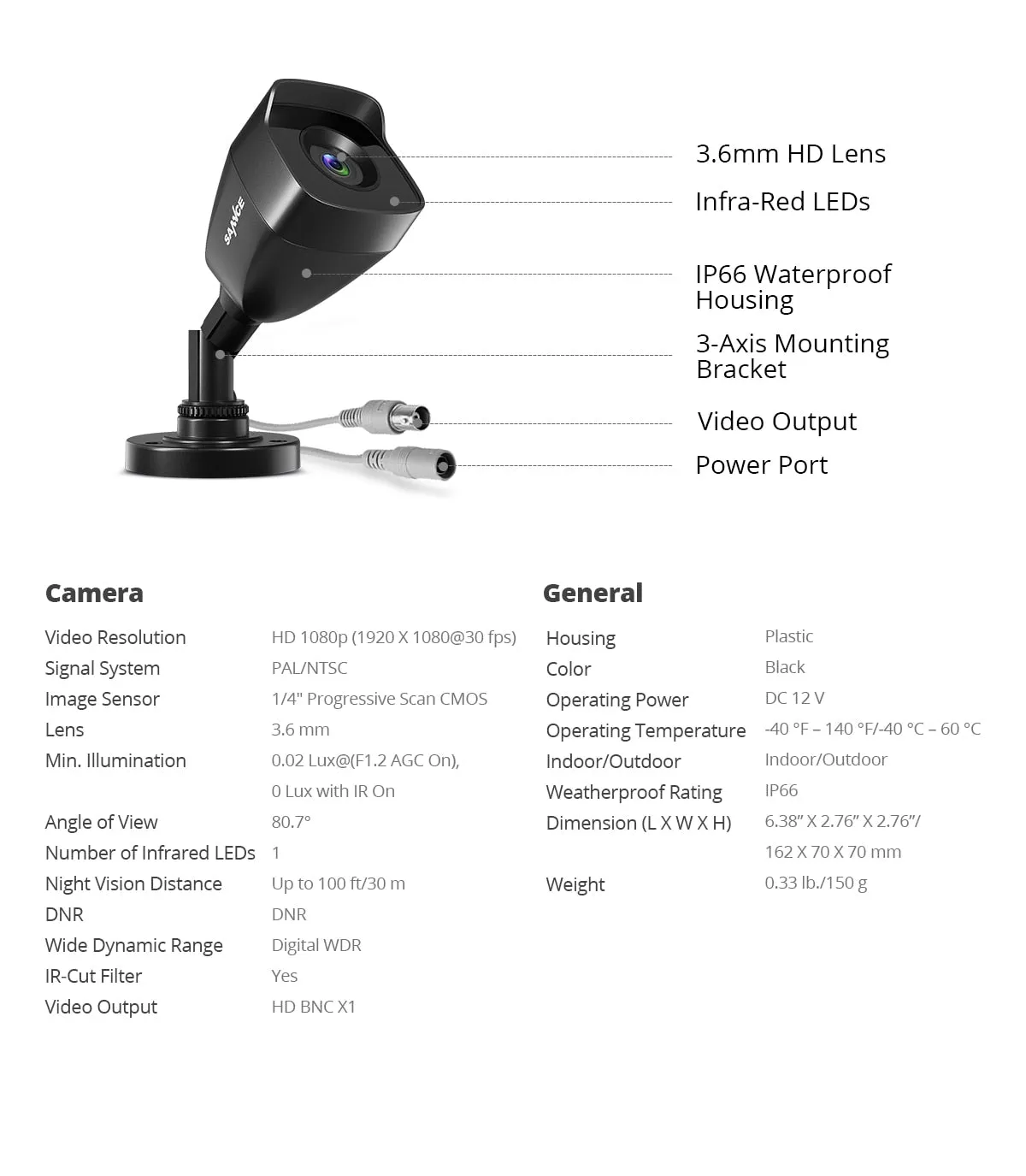 Outdoor CCTV 4CH Video Surveillance DVR  Monitor