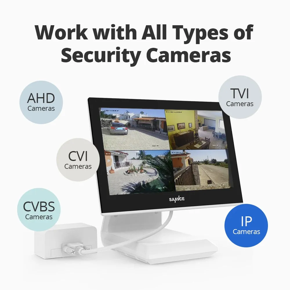 Outdoor CCTV 4CH Video Surveillance DVR  Monitor