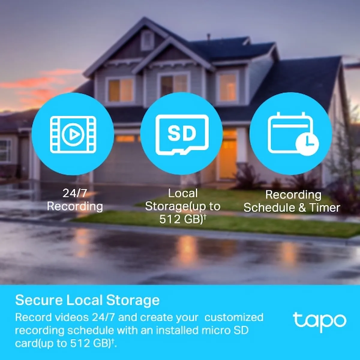 Outdoor Pan/Tilt Security WiFi Camera Tapo C500