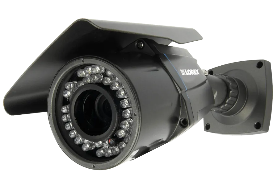 Outdoor Security Camera with Varifocal Zoom Lens - 165FT Night Vision