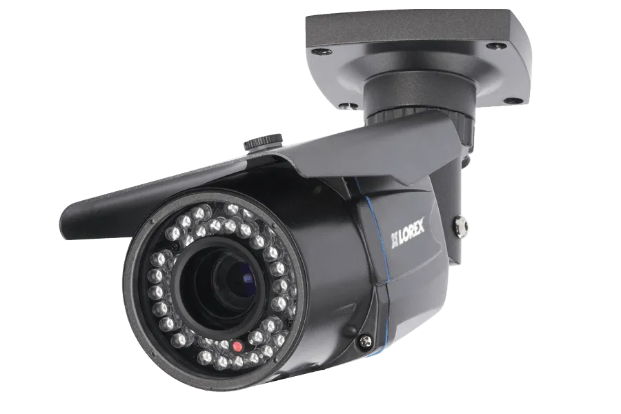 Outdoor Security Camera with Varifocal Zoom Lens - 165FT Night Vision