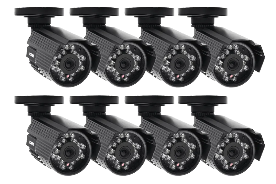 Outdoor security cameras with night vision - 8 pack