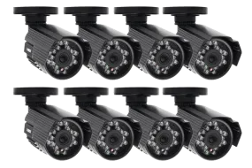 Outdoor security cameras with night vision - 8 pack