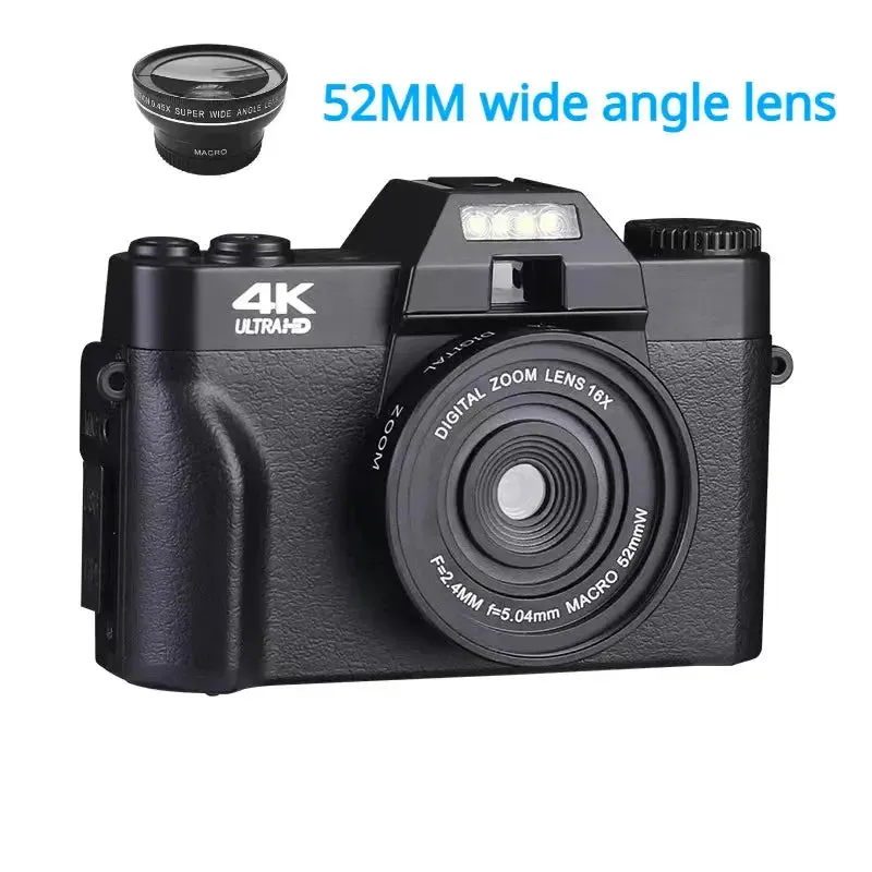 OUTMIX 4K HD Professional Digital Camera - Outdoor Camcorder with 16X Zoom, 3-Inch Flip Screen, and WIFI for Photography &amp; Videography