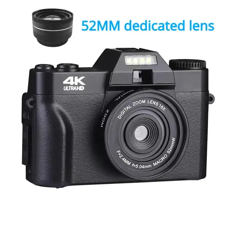 OUTMIX 4K HD Professional Digital Camera - Outdoor Camcorder with 16X Zoom, 3-Inch Flip Screen, and WIFI for Photography &amp; Videography