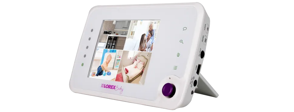 Pan tilt baby camera with monitor
