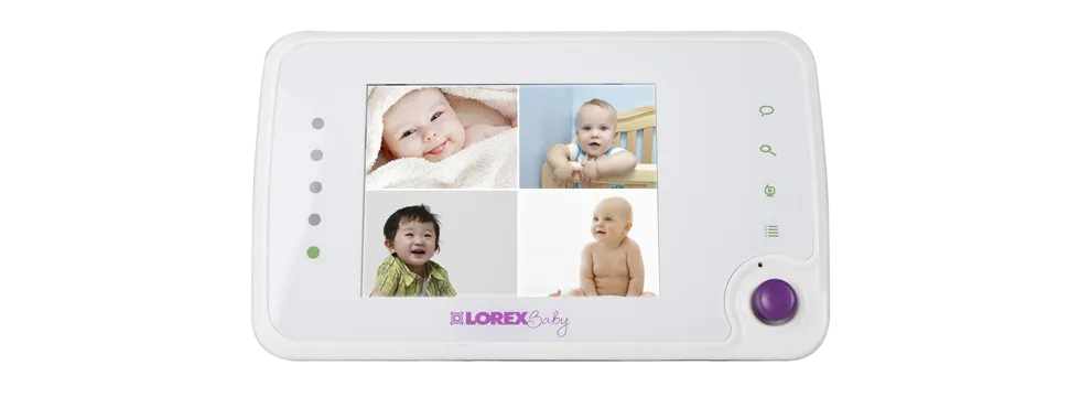 Pan tilt baby camera with monitor