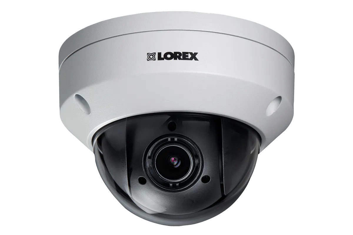 Pan-Tilt-Zoom Outoor Metal Camera, 4x Optical Zoom with 1080p HD Video & Color Night Vision