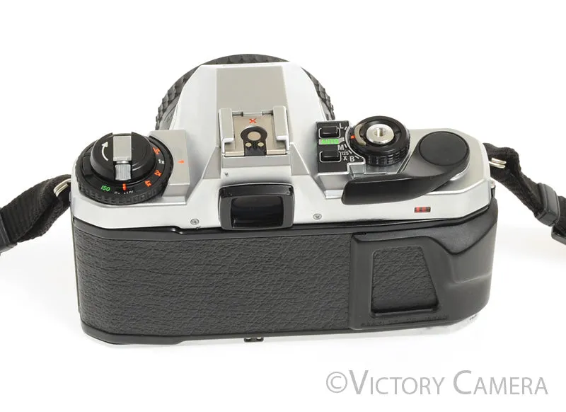 Pentax Super Program Chrome 35mm Film Camera w/ 50mm F2 Lens -New Seals-